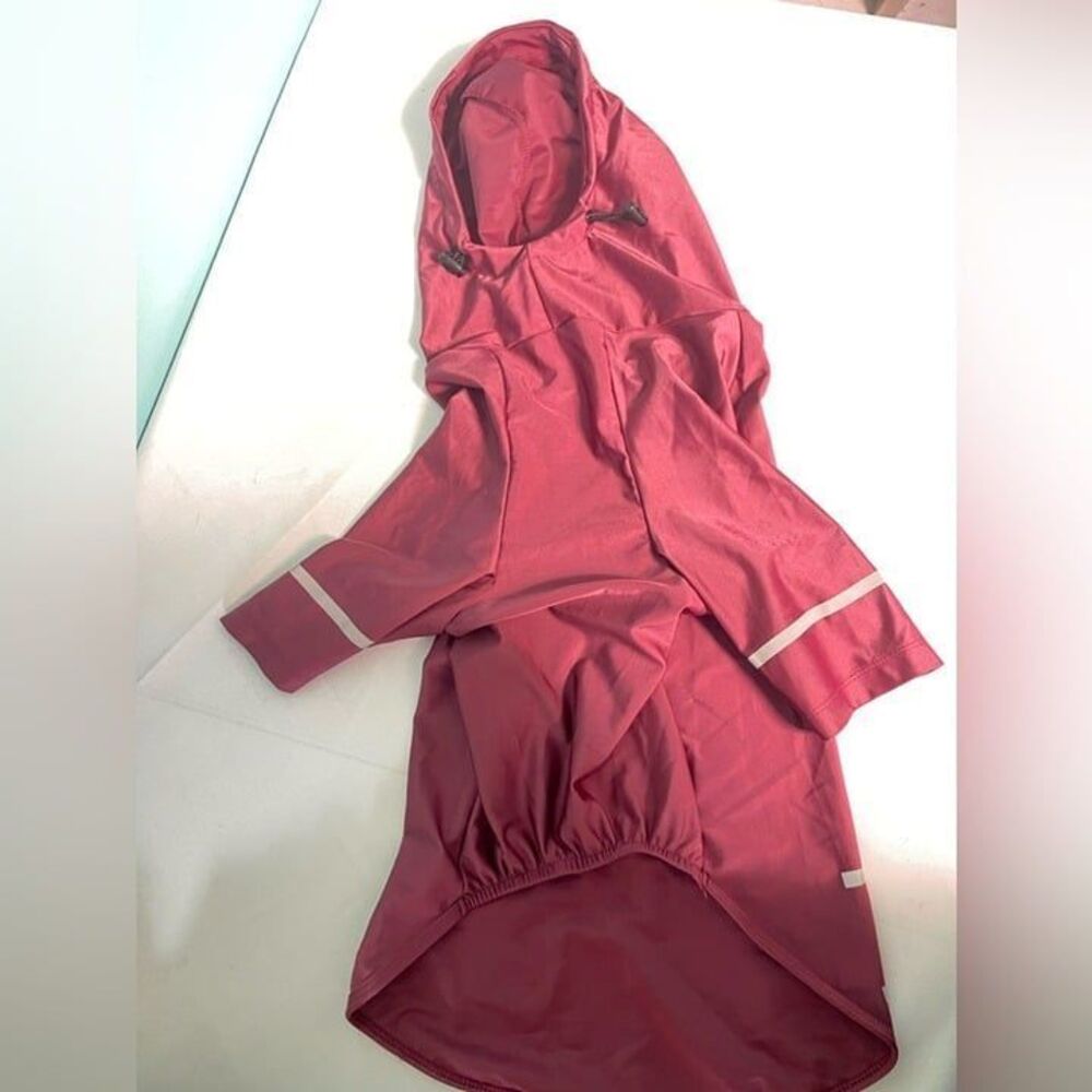 Large dog burgundy spandex outfit